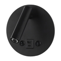 ARCUS ROUND USB WALL LIGHT IN BLACK OR WHITE