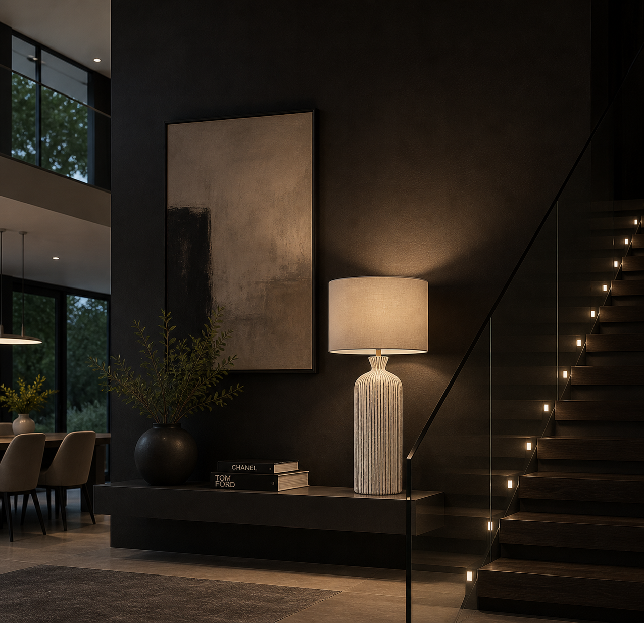 FLAVIO RESIN TABLE LAMP SILVER