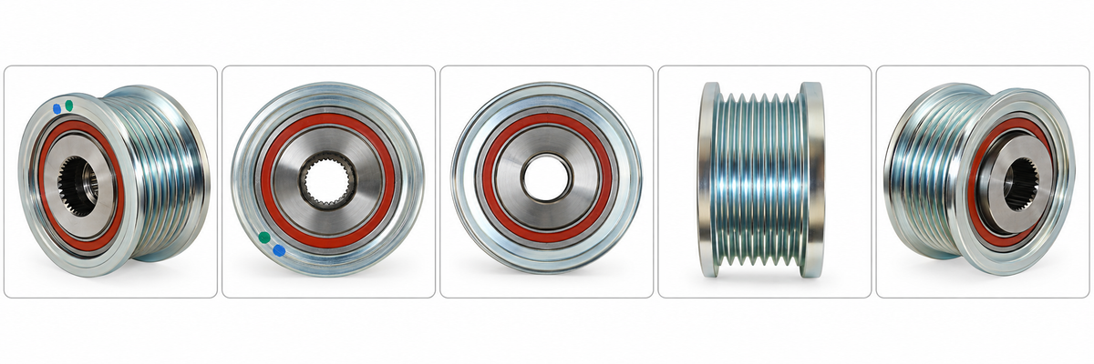 7-Groove Alternator Clutch Pulley – Clockwise Rotation