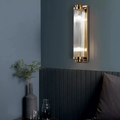 MANHATTAN WALL LIGHT GOLD RIPPLE GLASS