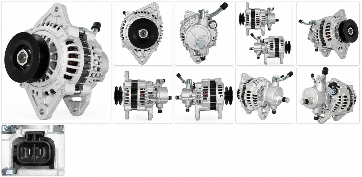 Isuzu 2.5L–3.0L Diesel 12V 80A Alternator – With Pump