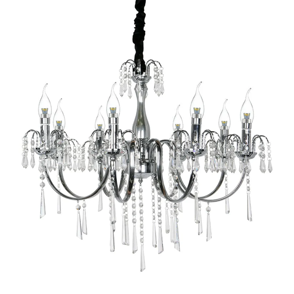ROMANOV 8 LIGHT CRYSTAL CHANDELIER