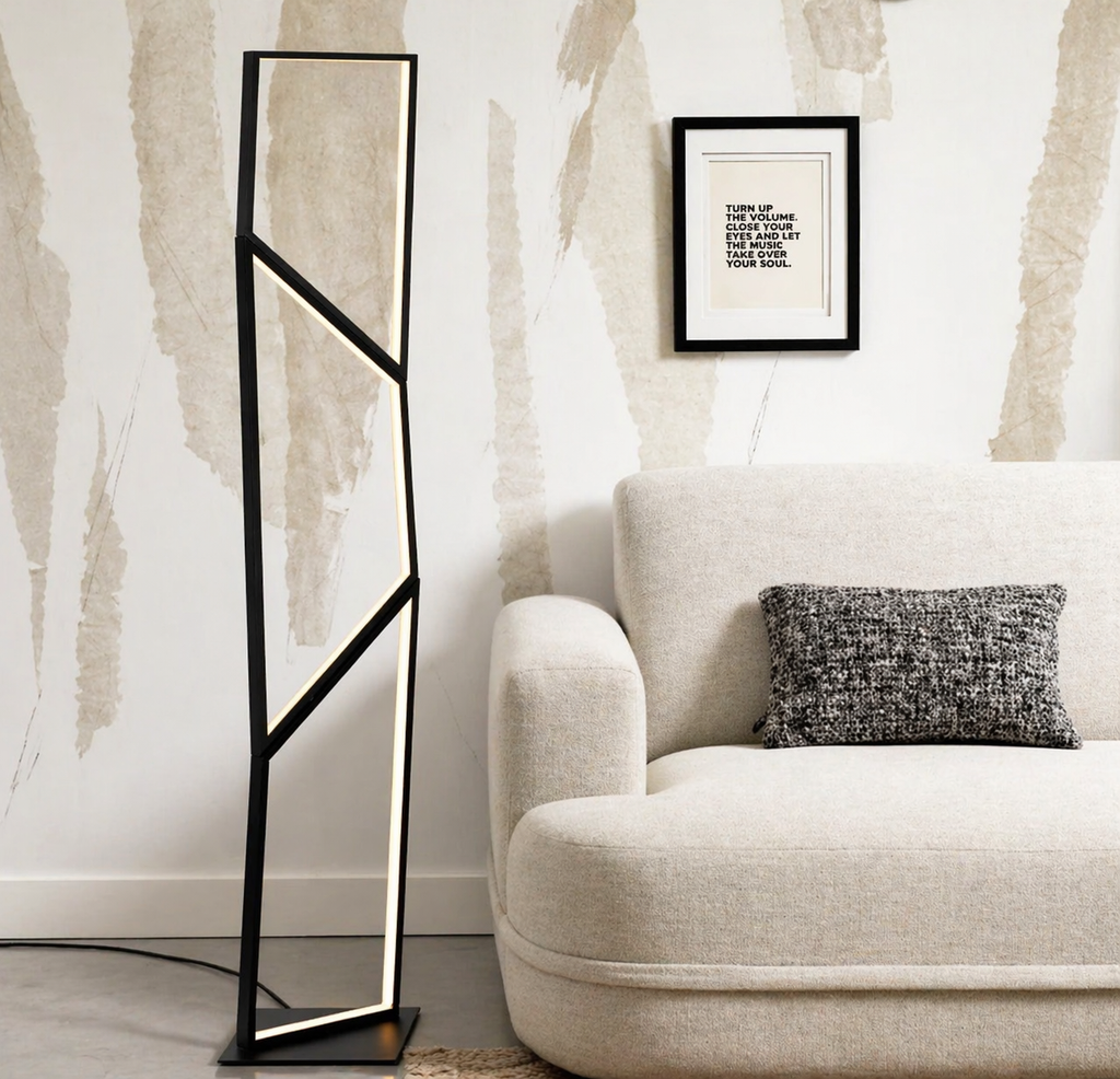 ZIGZAG FLOOR LAMP BLACK
