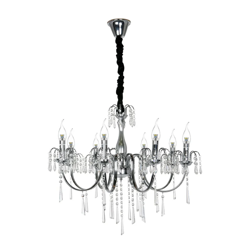 ROMANOV 8 LIGHT CRYSTAL CHANDELIER