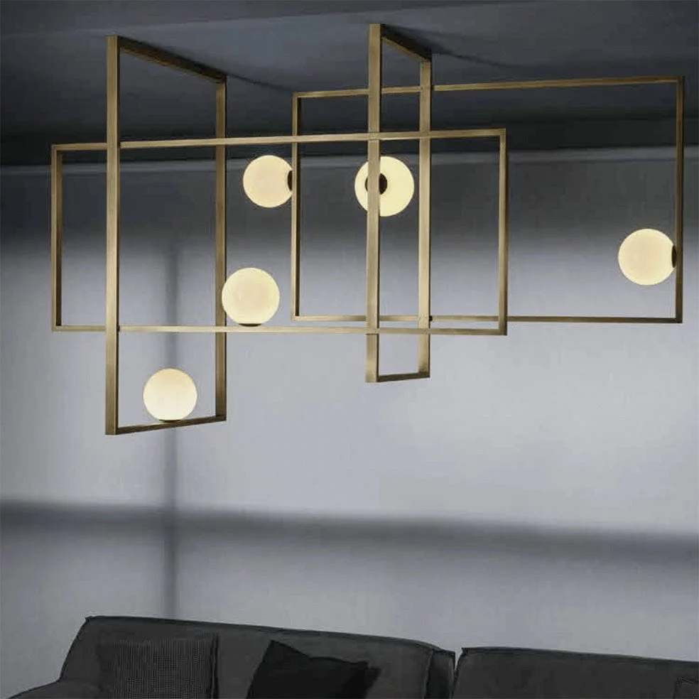LABYRINTH CEILING LIGHT | GOLD OR BLACK