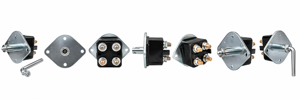 Heavy-Duty 4-Pole Battery Isolation Switch with Key