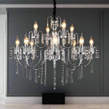 ROMANOV 12 LIGHT CRYSTAL CHANDELIER