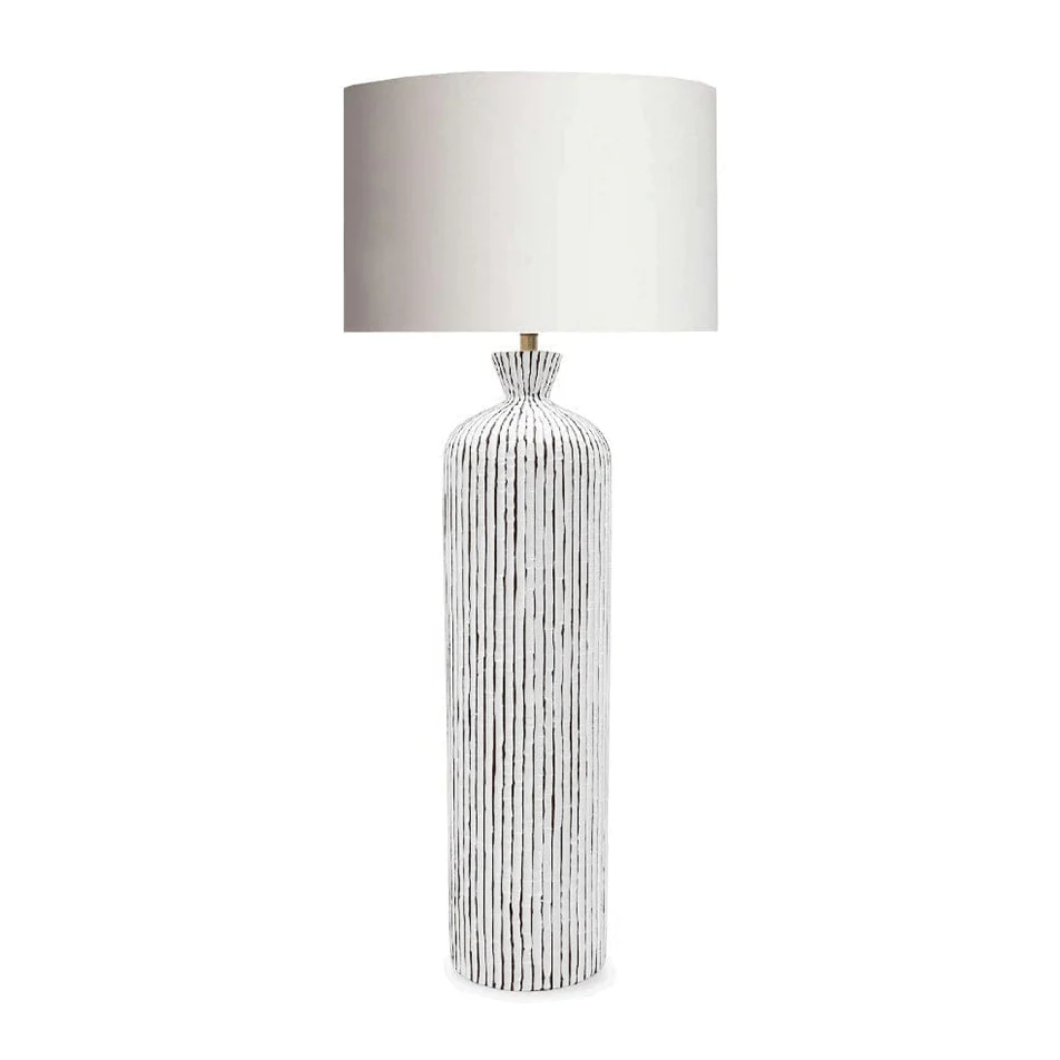 FLAVIO RESIN TABLE LAMP SILVER