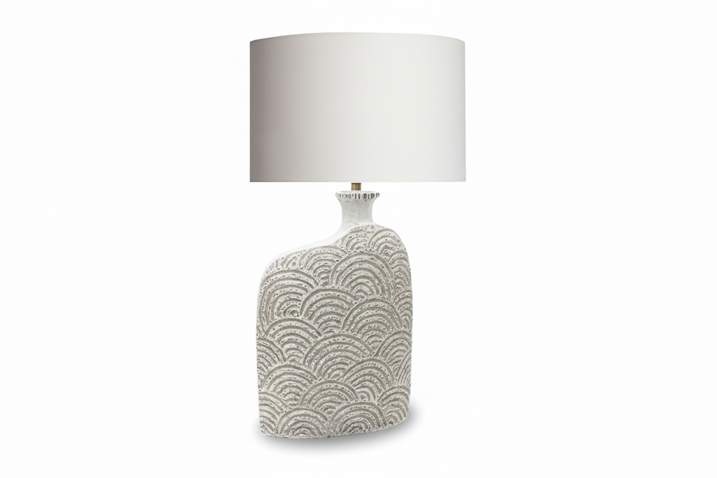 FRANCES RESIN TABLE LAMP STONE
