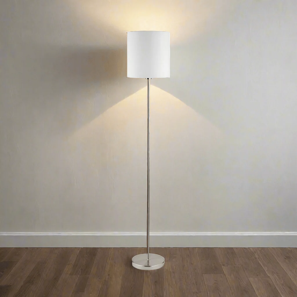 PASTERI METAL AND FABRIC FLOOR LAMP